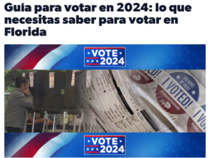 Guía para votar en 2024: lo que necesitas saber para votar en Florida