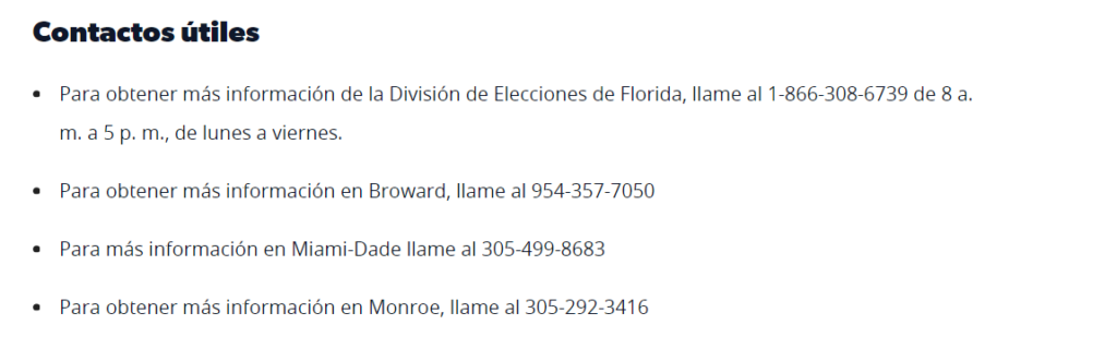 Guía para votar en 2024: lo que necesitas saber para votar en Florida