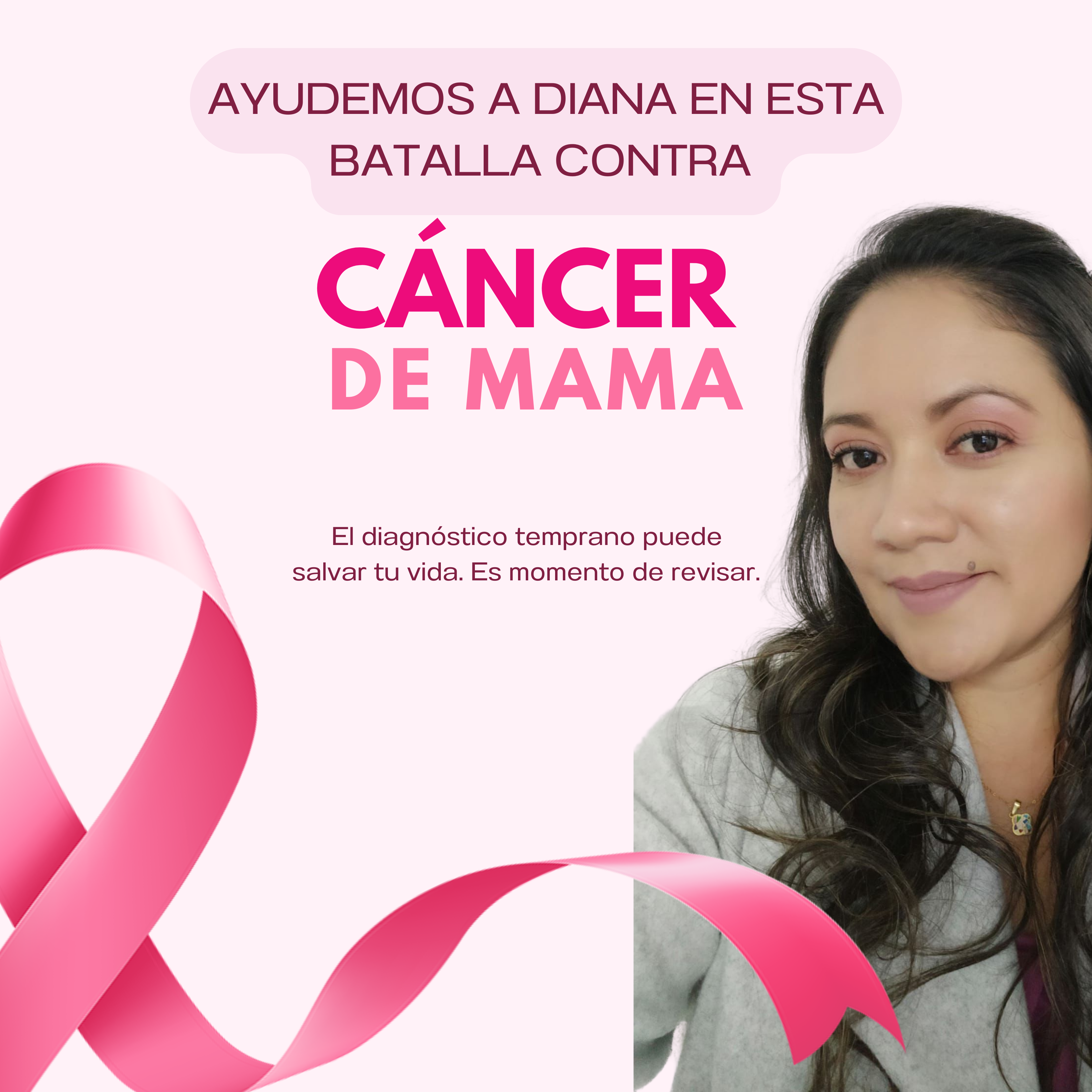 Diana Romero enfrenta una dura batalla contra el cáncer de mama sin seguro médico. ¡Únete a nuestra comunidad y apoya con tu donación! Cada gesto cuenta.