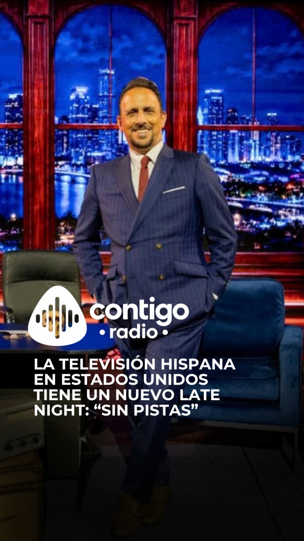 La televisión hispana en Estados Unidos tiene un nuevo late night: “Sin Pistas”.

Este sábado 10 de octubre, a las 10:00 p. m. ET / 7:00 p. m. PT, Mega TV estrena “Sin Pistas”, el nuevo programa de entretenimiento conducido por el pianista argentino Adriano Perticone.

Humor, entrevistas, música en vivo, actualidad, grandes invitados y, sobre todo, una dosis de espontaneidad: aquí nadie sabe exactamente qué puede pasar frente a las cámaras.

Junto a Adriano Perticone estarán Ramoncitín Veloz y Ariel Conte, “Señor Teleprompter”, para completar una propuesta pensada para conectar con la audiencia hispana de Estados Unidos.

Producido por ARPI Live desde ARPI Studios en Miami, “Sin Pistas” llega a la programación de Mega TV con una premisa tan sencilla como provocadora: hacer las preguntas que nadie espera y dejar que la conversación tome su propio rumbo.

¿Estamos ante una nueva apuesta por el entretenimiento hispano en la televisión de Estados Unidos?

Estreno: sábado 10 de octubre | 10:00 p. m. ET / 7:00 p. m. PT | Mega TV

#SinPistas #MegaTV #AdrianoPerticone #LateNight #TelevisionHispana