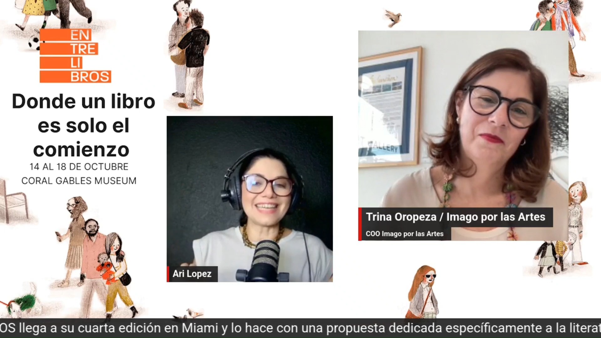 Un libro en español puede abrir un mundo de historias y acercar a nuestros niños a sus raíces.

En Primera Fila de Contigo Radio US, conversamos con Trina Oropeza, de Imago por las Artes, sobre ENTRELIBROS 2026, un encuentro dedicado a la literatura infantil en español que reúne a niños, familias, escritores y profesionales alrededor de la lectura.

 Del 14 al 18 de octubre, el Coral Gables Museum recibirá a 13 editoriales independientes de España y Latinoamérica, junto a escritores y especialistas invitados.

 ¡Mira la entrevista completa en nuestro canal de YouTube, Contigo Media Network! Conoce más sobre esta celebración de los libros y el español en Miami.

 ¿Qué libro te gustaría que tus hijos leyeran? Cuéntanos y comparte esta invitación con una familia amante de la lectura.

#ContigoRadioUS #EntreLibros2026 #TrinaOropeza #LiteraturaInfantil #MiamiEnEspañol