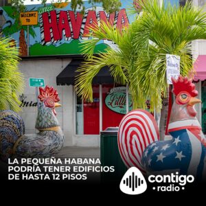 Vista aérea de La Pequeña Habana en Miami donde se propone permitir edificios de hasta 12 pisos