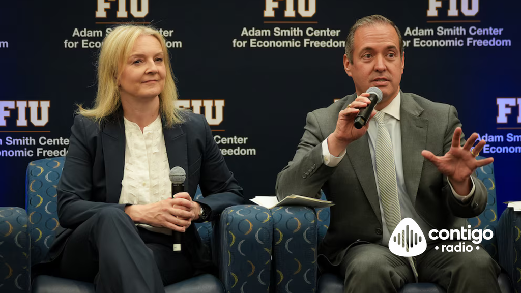 Liz Truss participó en FIU en un encuentro sobre poder político, libertad económica, energía, democracia y liderazgo junto a expertos internacionales.