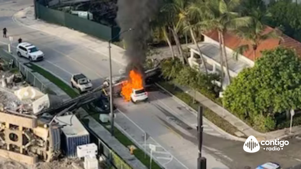 Cuatro hospitalizados tras colapso de maquinaria en Brickell, Miami