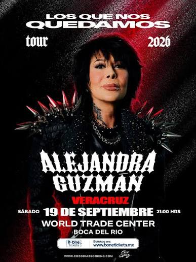 Alejandra Guzmán sufre lesión de cadera durante concierto en Veracruz