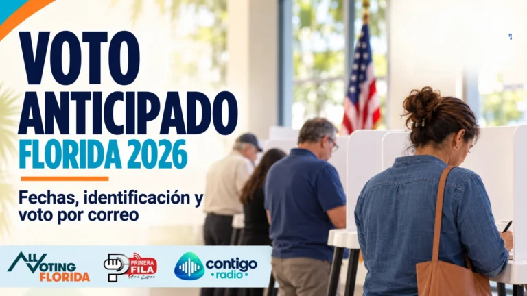 VOTO ANTICIPADO EN FLORIDA 2026: FECHAS, IDENTIFICACIÓN Y VOTO POR CORREO